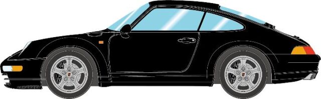 [予約]VISION(ヴィジョン) 1/43 (レジン製) ポルシェ911 (993) カレラ1994 ブラック(限定50台、国内販売25台)