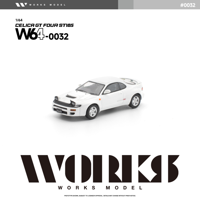 [予約]WORKS Model 1/64 (ダイキャスト製) トヨタ セリカ GT-FOUR ST185