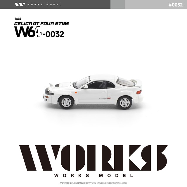WORKS Model 1/64 (ダイキャスト製) トヨタ セリカ GT-FOUR ST185