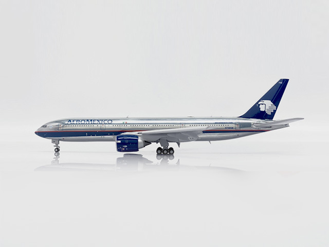 JC WINGS 1/400 (ダイキャスト製) 777-200ER アエロメヒコ航空 "Polished" N745AM