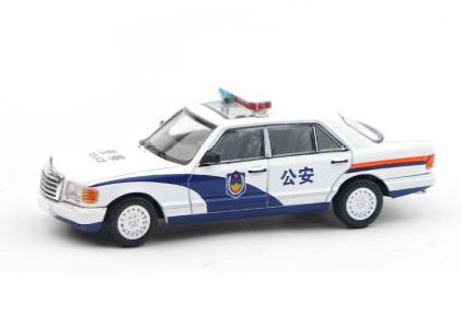 XCARTOYS 1/64 (ダイキャスト製) 第二世代 メルセデス・ベンツ Sクラス - 中国公安局パトカー