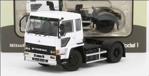 MODEL 1(モデルワン) 1/64 (ダイキャスト製) 三菱ふそう ザ・グレート（1986）ホワイト