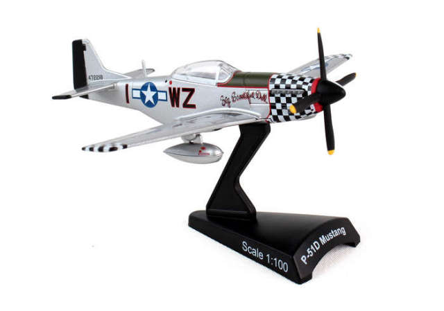 POSTAGE STAMP 1/100 P-51D アメリカ陸軍航空軍 ジョン・ランダース搭乗機 1945
