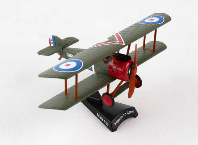 POSTAGE STAMP 1/63 ソッピース キャメル F.1イギリス空軍 ブラウン大尉搭乗機