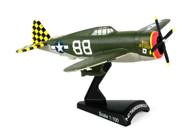 POSTAGE STAMP 1/100 P-47 サンダーボルト アメリカ陸軍航空軍 Big Stud