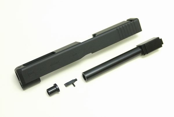 DETONATOR 東京マルイ Glock17対応・Glock34 カスタムスライド-Matt Black