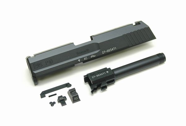 DETONATOR H&K P10 カスタムスライド-Black KSC USP Compact/P10(System7)対応