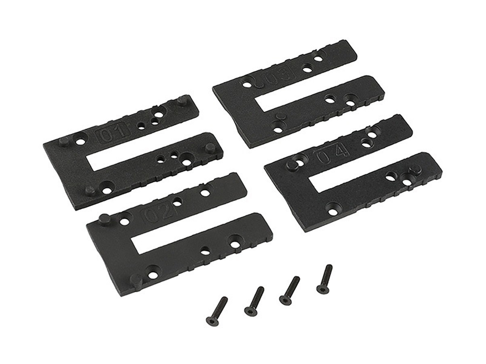GHK GLOCK 17 Gen5用 MOS サイトアダプタープレート 4枚セット