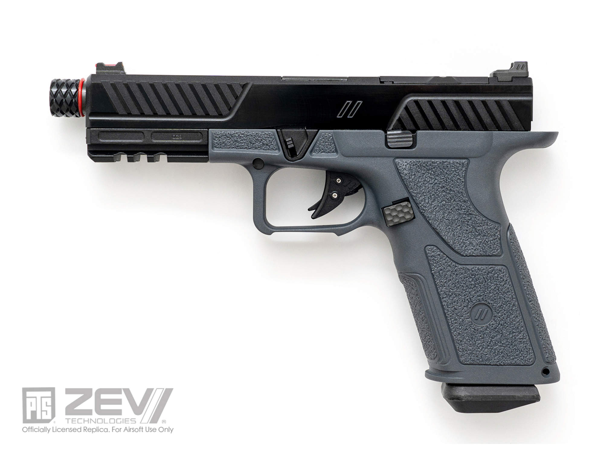 PTS ZEV OZ9 Combat GBB ハンドガン (Premium) - BK/GY