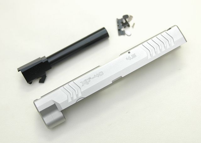 DETONATOR 東京マルイXDM対応・SFA XD(M) 4.5’ (.40S&W刻印) カスタムスライド-SV