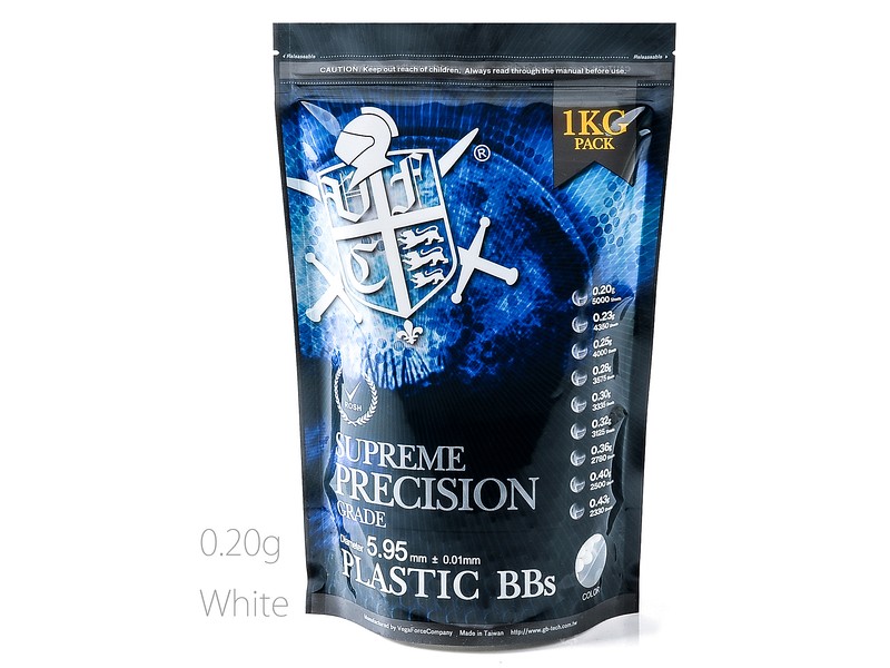 VFC 0.20g 超精密BB弾 ABS/White (1kgパック) 5000発