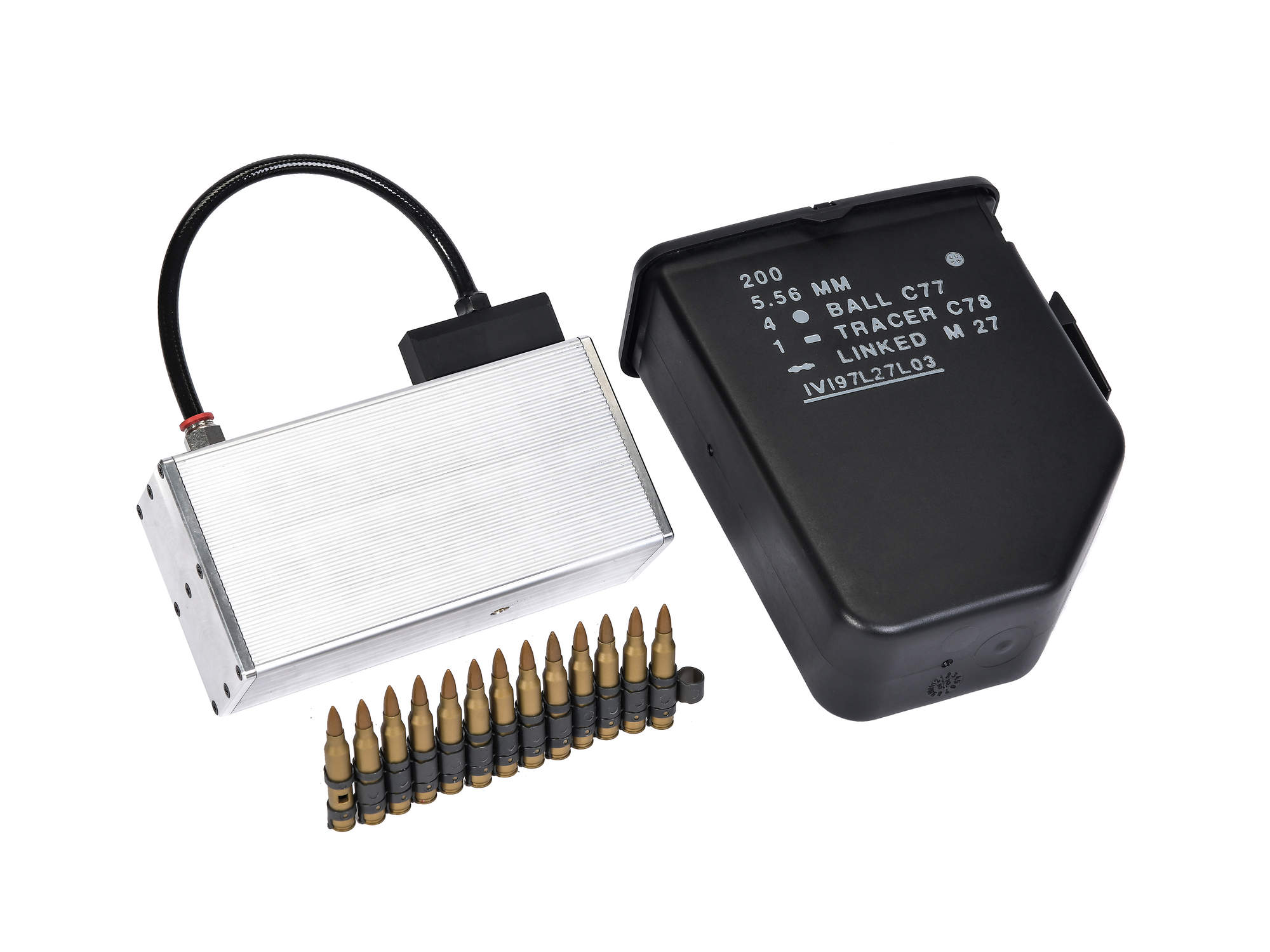 VFC M249 GBBR Ammo Box型ガスタンクセット (連結アダプター/ダミーカート付属)