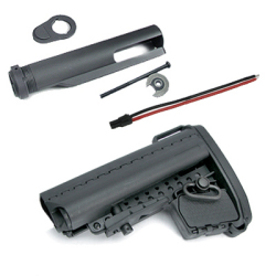 King Arms M4 Enhanced Carbine Modstock - BK w/ pipe