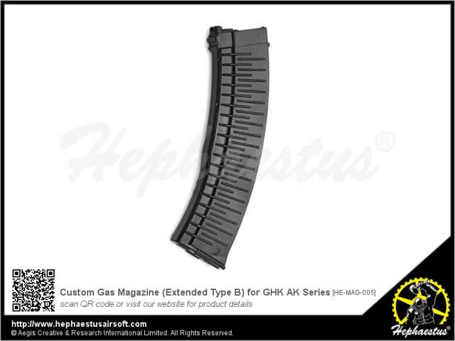 GHK akシリーズ用　ヘパイストス  ショートマガジン Hephaestus カスタムガスショートマガジン Compact GHK AK GBB