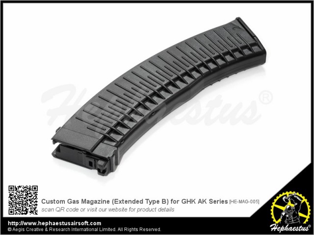 GHK akシリーズ用　ヘパイストス  ショートマガジン Hephaestus カスタムガスショートマガジン Compact GHK AK GBB