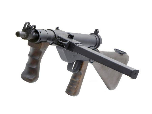 予約】NorthEast Sten Mk5 木製ストック マシンカービンGBB (CO2 version)