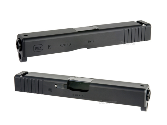 特価】DETONATOR マルイG19用Glock19 スライドセット -BK