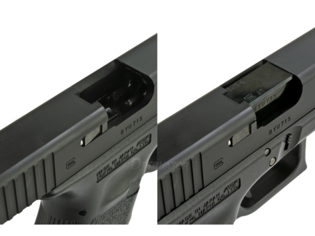特価】DETONATOR マルイG19用Glock19 スライドセット -BK