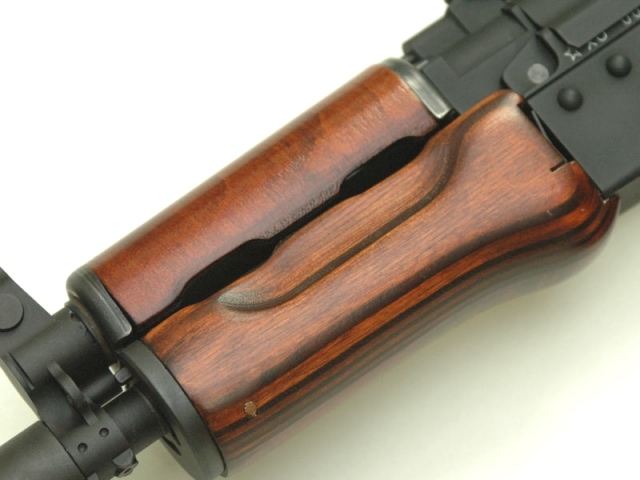 KSC AKS-74U GBB木製ハンドガードカスタム