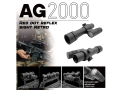 ANGRY GUN AG-2000 (Aimpoint 2000) レトロ レッドドット リフレックスサイト - BLACK