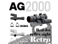 ANGRY GUN AG-2000 (Aimpoint 2000) レトロ レッドドット リフレックスサイト - SILVER