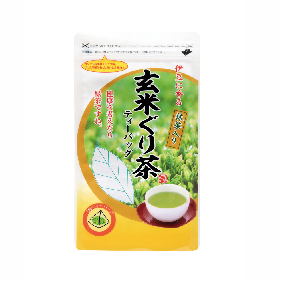 抹茶入玄米ぐり茶ティーバッグ　60g(約20P)