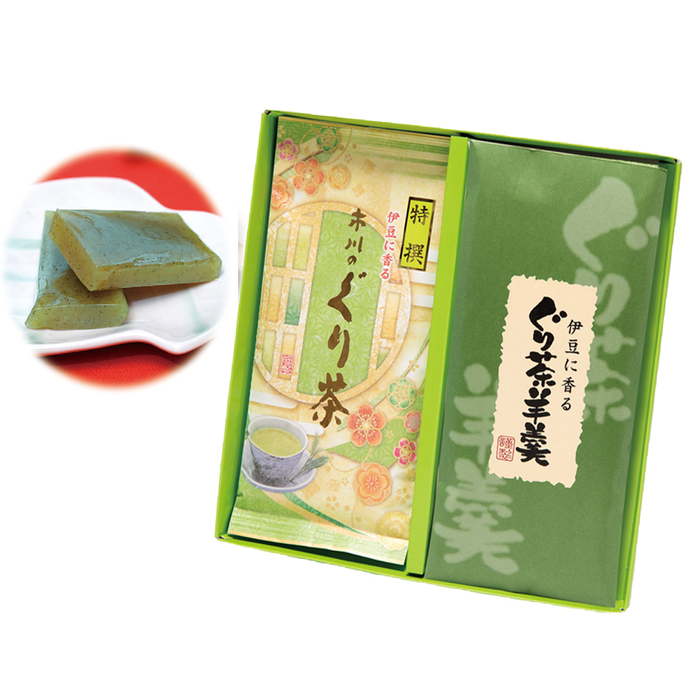 特撰ぐり茶(100g×2本)+ぐり茶羊羹 6個
