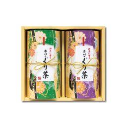 京小町(キョウコマチ)(紙製ドームカートン)　特撰ぐり茶 100号 / 季節の特選ぐり茶 各110ｇ入(2本箱入)