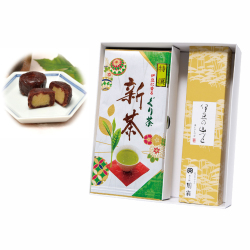 新茶 特撰ぐり茶(100g×2本)+山づと 4個