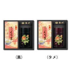 特撰ぐり茶 200号 100g×2本+本金蒔絵(椿)(特撰ぐり茶 200号 120g)