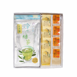 ひんやり冷やし緑茶(ぐり茶)(100g×2本)+ニューサマーオレンジゼリー4個+だいだいゼリー4個