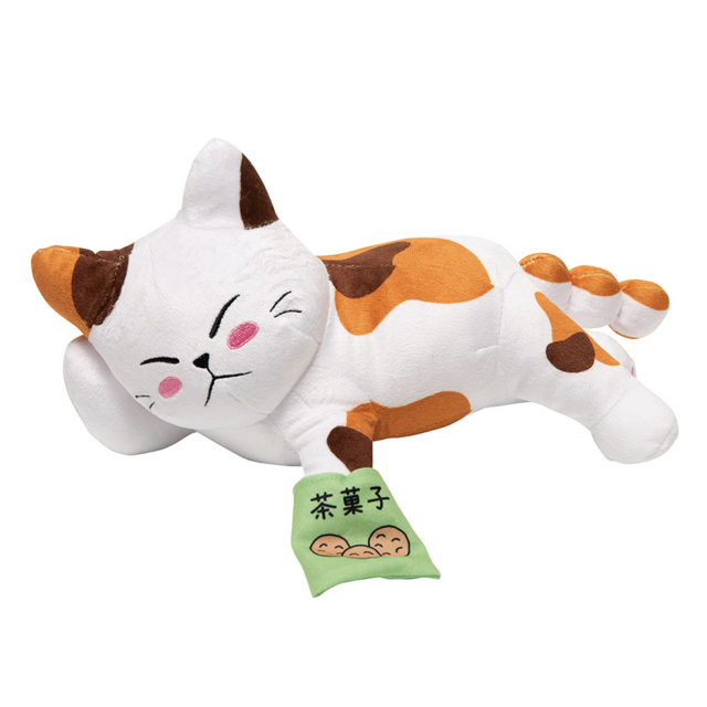 お茶屋の看板ネコ みたらしちゃん・考えとくね(ぬいぐるみ)