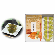 新茶 特撰ぐり茶糸付ティーバッグ(3g×24P)×2袋+葛餅 5個