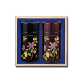 本金蒔絵(鉄線花)(ホンキンマキエ テッセンカ) 新茶 特撰ぐり茶 200号 120g×2本(桐箱入)(4月下旬予定)