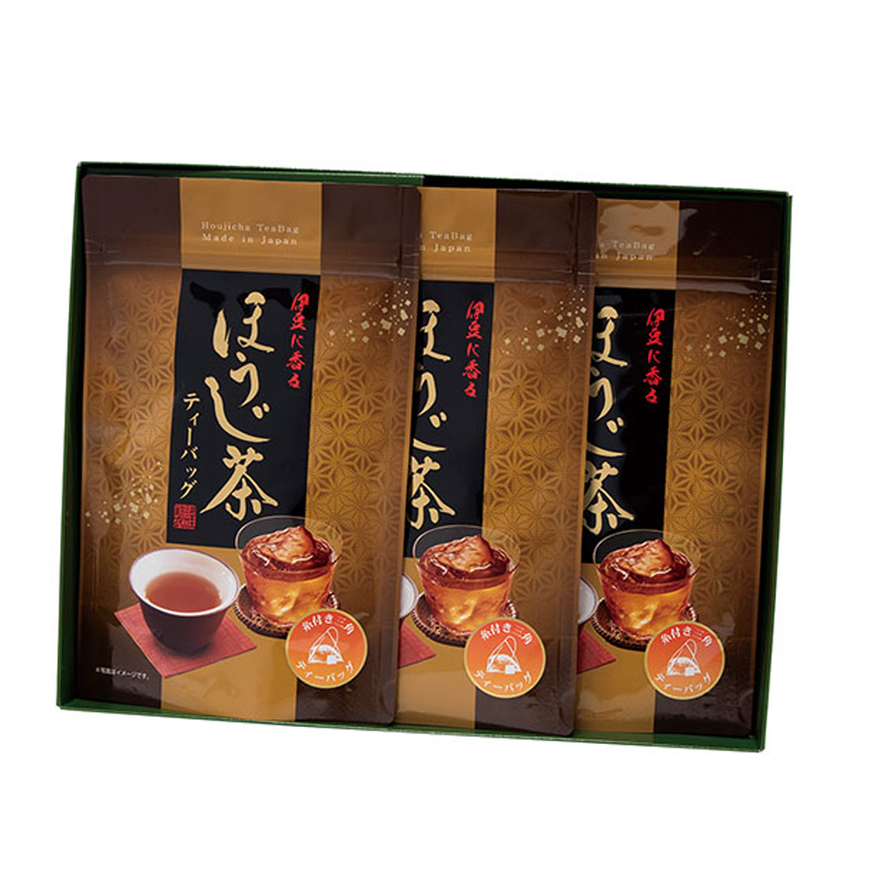 ほうじ茶糸付ティーバッグ(3g×18P)(3袋or2袋)