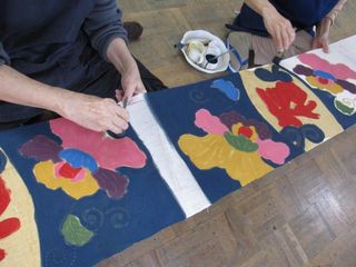 紅型タペストリー タペストリー(掛け軸)・パネル・額