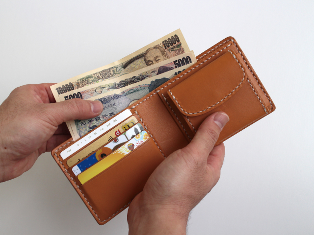 新品　PORTER 二つ折り財布　キャメル　カーム　ミニ財布　ユニセックス 2つ折り財布/レザー/キャメル/総柄