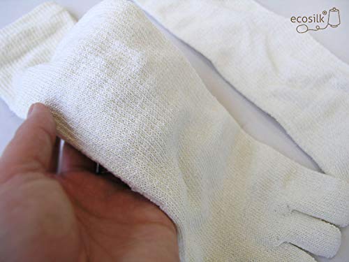 シルク五本指かかとなし棒ソックス