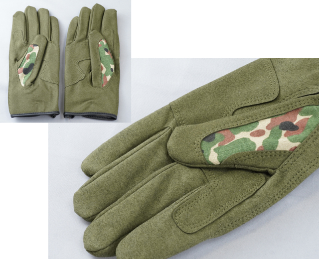自衛隊仕様の洗える迷彩手袋（グローブ）