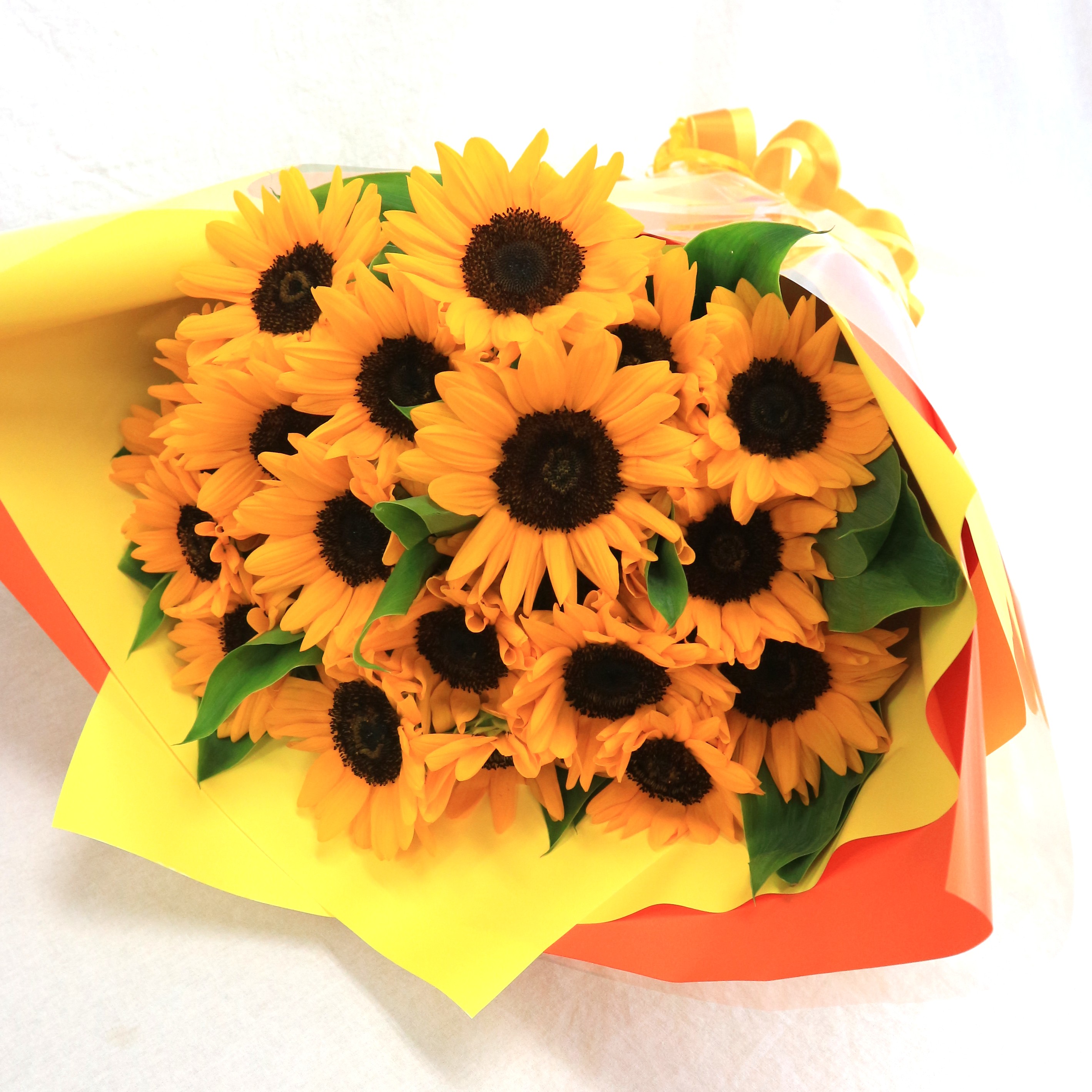 ヒマワリ20本の花束　8800円