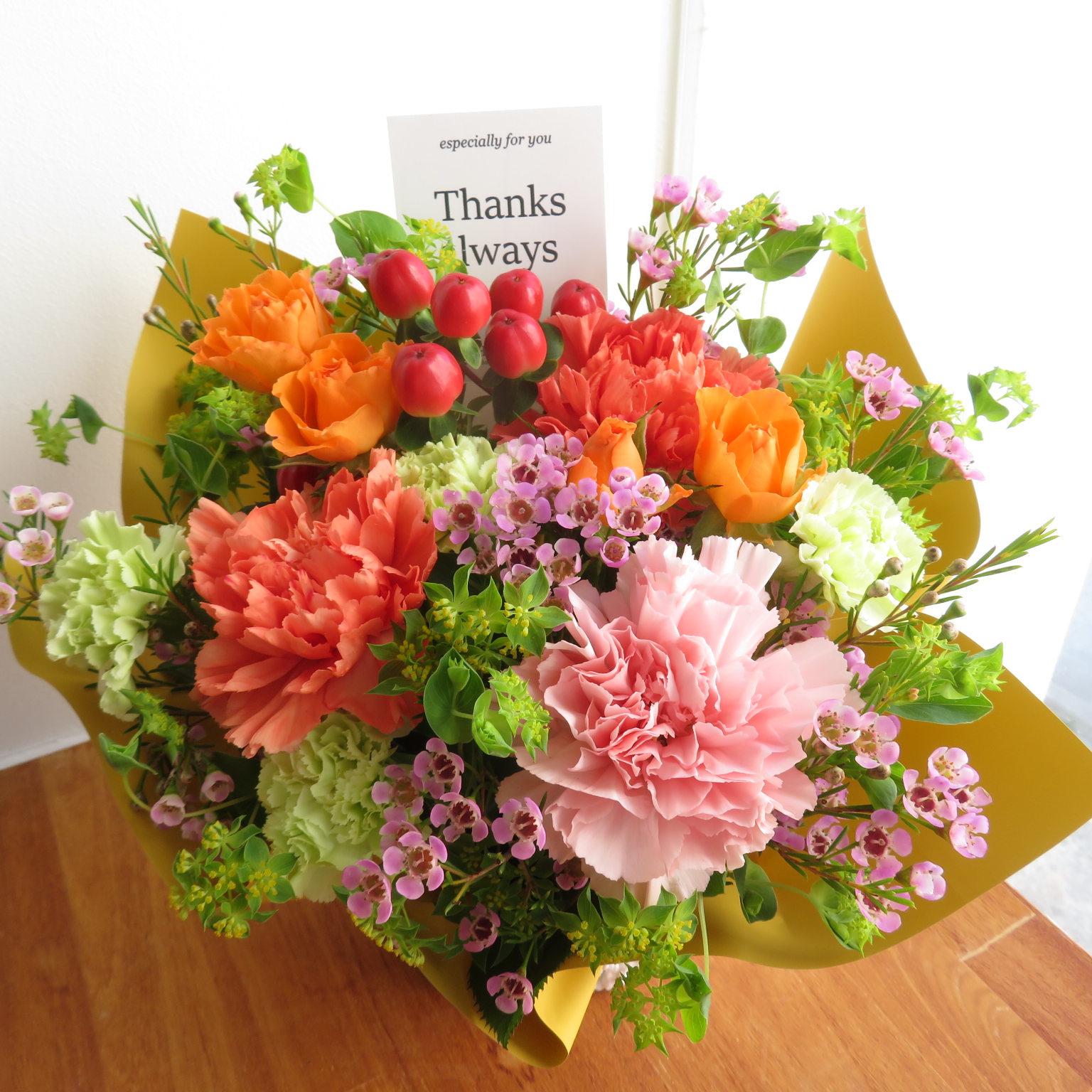 Thanks always～オータムオレンジ～　4400円