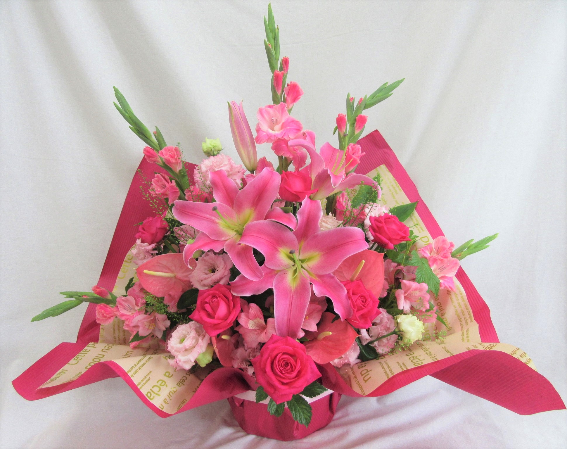 おまかせ　ピンクミックス系アレンジメント　11,000円