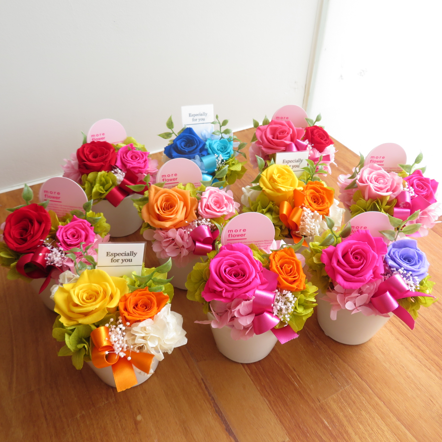 プリザーブドフラワー 10個セット　38500円