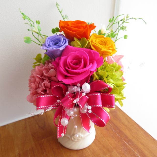 プリザーブドフラワー　　カラフル　6930円