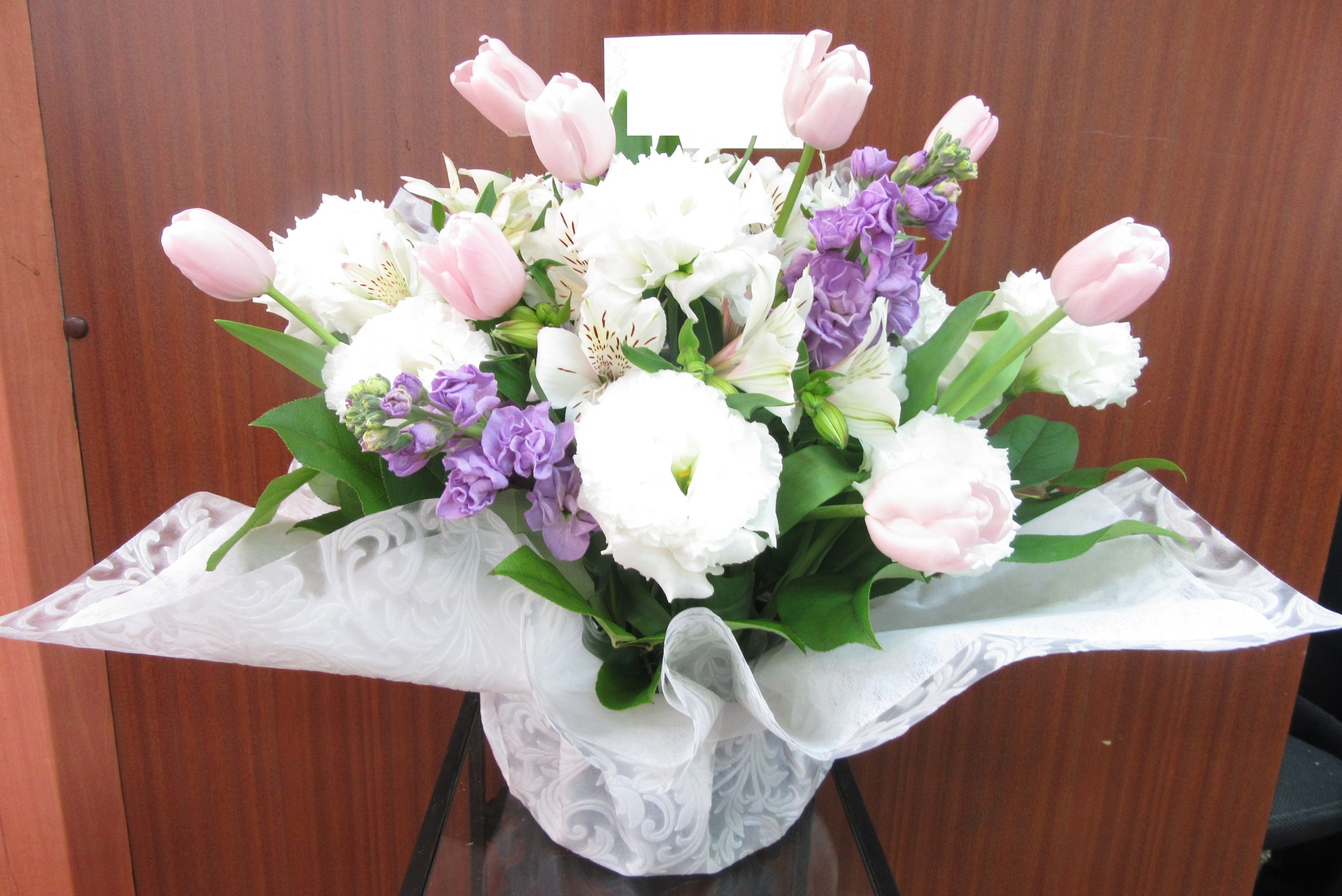 おまかせ　ホワイトミックス系アレンジメント　5,500円