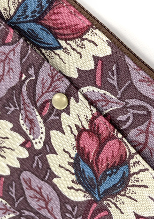 2309-94 ミニストラップサシェ 香り袋 かわいい小花柄① 藤紫 2309-94