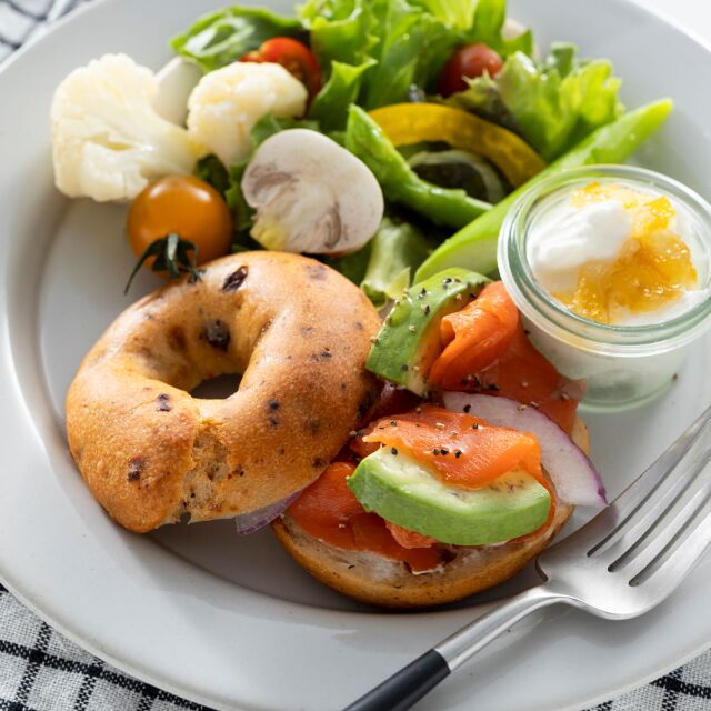 まるっとお米パンイタリアンガーリック味アレンジ例