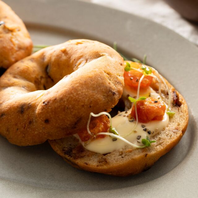 まるっとお米パンイタリアンガーリック味アレンジ例