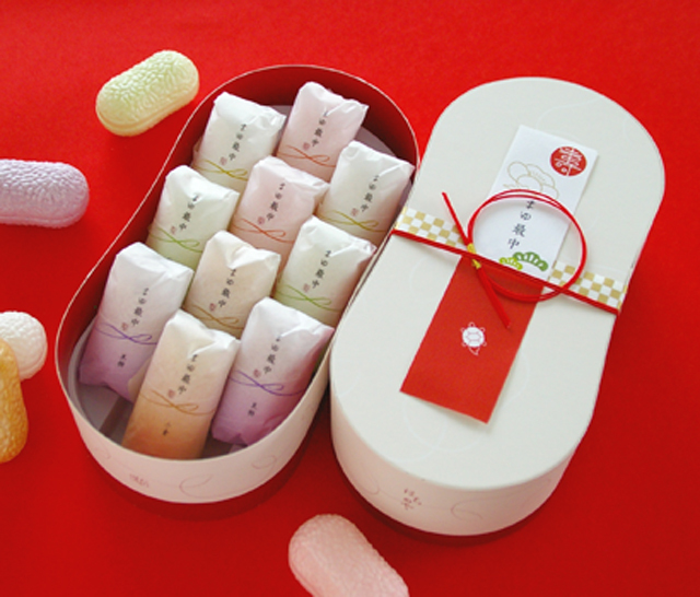 敬老の日 まゆ最中 10個入ギフトボックス彩