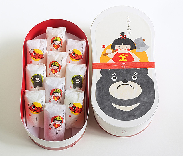 こどもの日 まゆ最中 10個入ギフトボックス彩